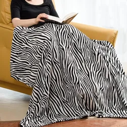1PC Hot pattern Cheetah Cow Zebra Flannel Blanket Throw Home Sofa Lunch Break Blankets Children Student Blankets Nap Gifts