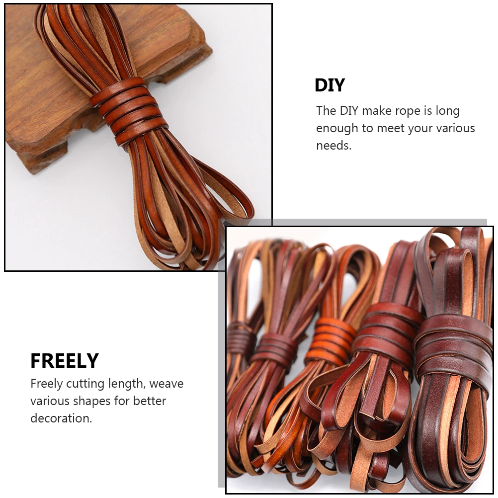 

1 Roll Genuine Cowhide Rope for DIY Bracelet Necklace Craft Making Beading String Jewelry Accessories DIY Bracelet Rope