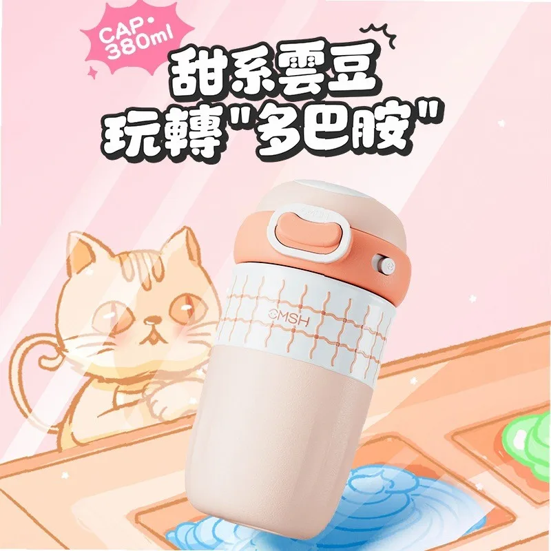 Cute Fall/Winter New Insulated Tumbler High looks Leak-Proof Portable Coffee Tea Mug stainless steel waterCup for student office
