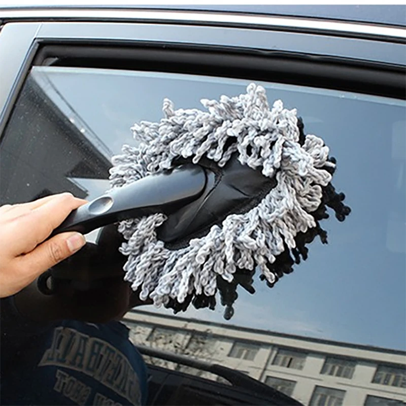 30cm Mini Car Wax interior Microfiber Towel Exterior Cleaning Wheel Wash Duster Detail Brush Detailing Washing Tools Detachable