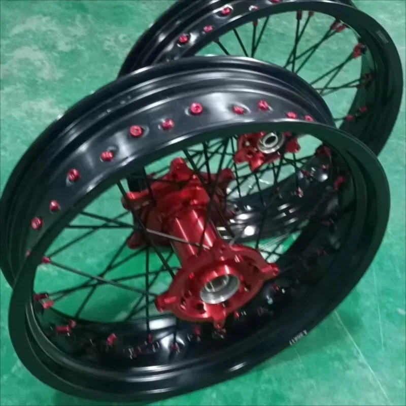 تخفيضات جيدة 12 بوصة 17 بوصة CRF250 KLX250 KLX650 دراجة نارية تيم 14 تكلم حافة دراجة نارية لهوندا الرصاص #3