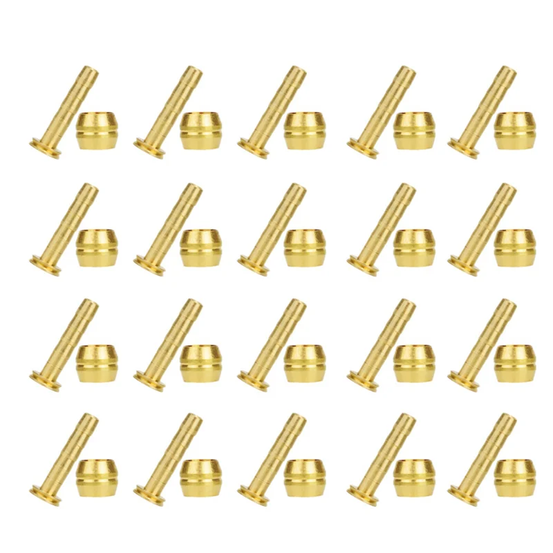 

ABLB-200Pcs Bicycle Brake Olive Brass Connecting Insert Kit For Shimano BH59 Hydraulic Disc Brake Hose,4