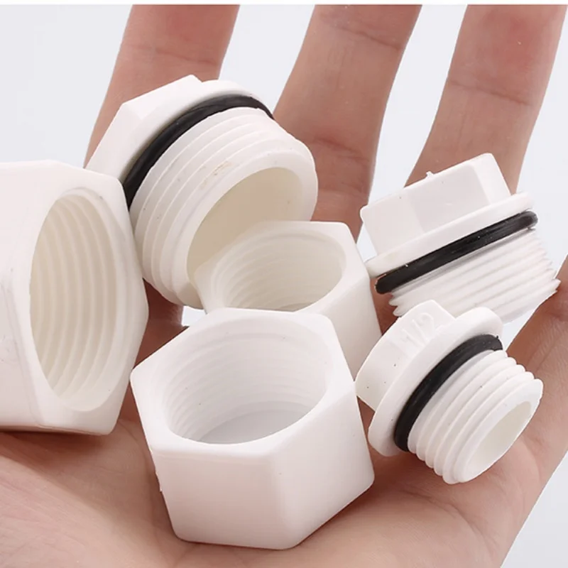 

1/2 Plastic Pipe Plugs With O-Rings Water-Stopping Threaded Caps For 20Mm Hole Diameter Household Water Pipe Stop Valves 20PCS