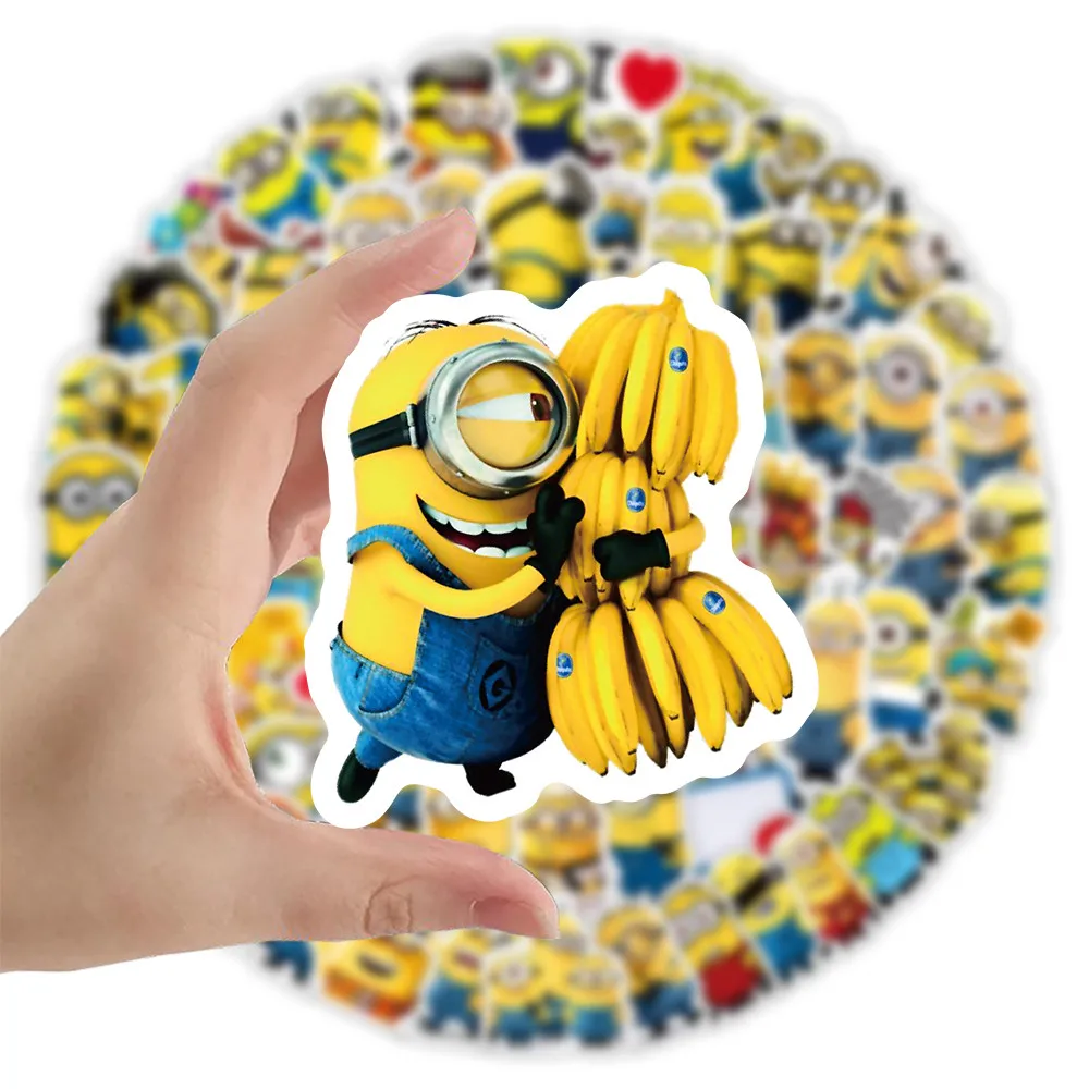 100PCS Cute Cartoon Anime Graffiti Stickers for Bicycle Hand Account Pencil Case Decals LanLanStickersWorld image 3