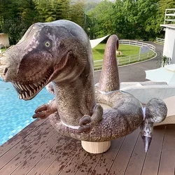 3D Dinosaur Float Bed Swimming Mattress Sea Swimming Ring Pool Toy Lounge Bed For Adult Floating Swimming Water Bed Recliner