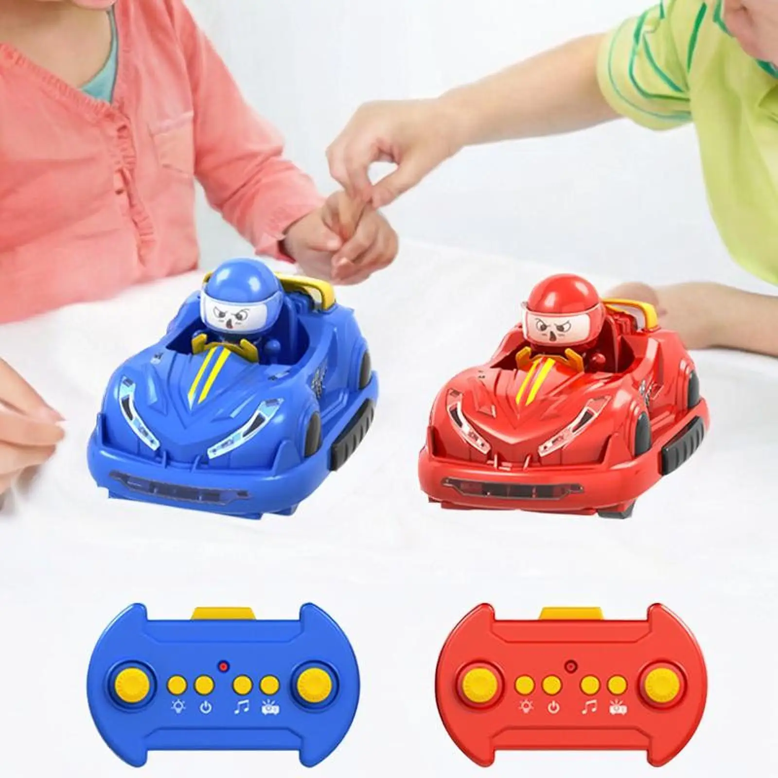 Voitures pare-chocs télécommandées pour enfants, voiture de combat RC pour adolescents, cadeau de vacances pour enfants, 2 pièces