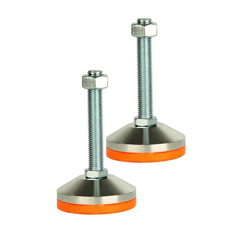 GTBL 2 Pack Heavy Duty Leg Leveler, Leg Leveler 3.14 Inch Diameter Base, Adjustable Leveling Feet M16 Thread