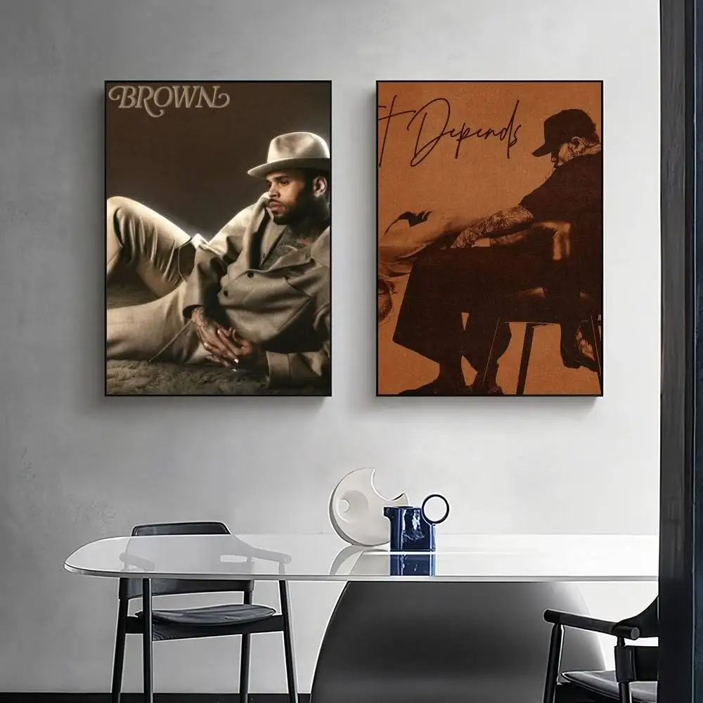 Rapper C-Chris Brown Poster Surprise Home Decoration Picture Wall Art for Study Living Room Decor