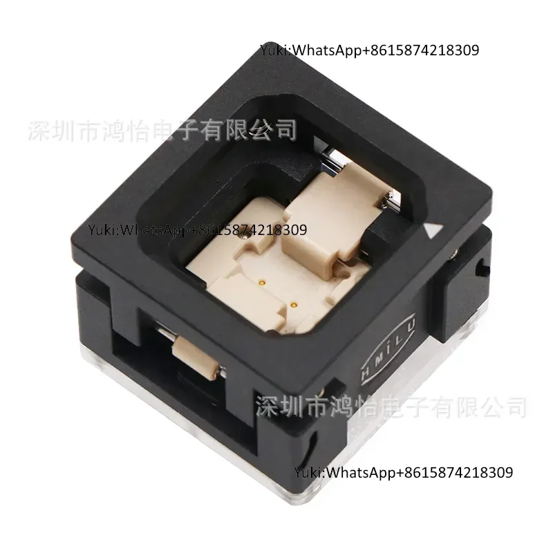 DFN8 aging test seat DFN8X8-8LK (2.0) Kelvin probe high temperature aging seat burning fixture factory