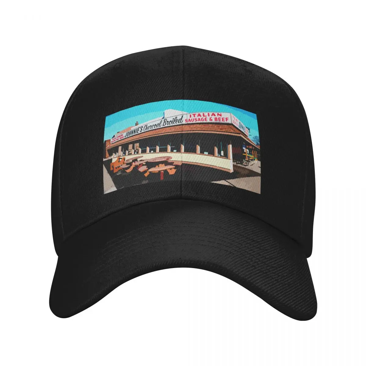 Johnnie's Beef - Elmwood Park - Chicago Food Classic Baseball Cap dad hat cute Bobble Hat Male Women's