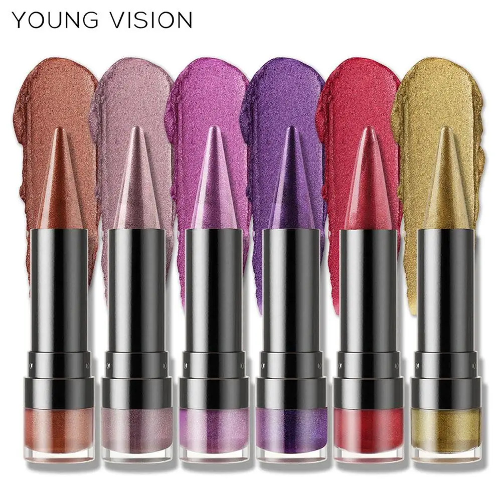 Eye Shadow Highlight Diamond Sparkle Flash Eye Shadow Lipliner Pencil Red Contour Tint Lipstick Long Lasting Lips Makeup