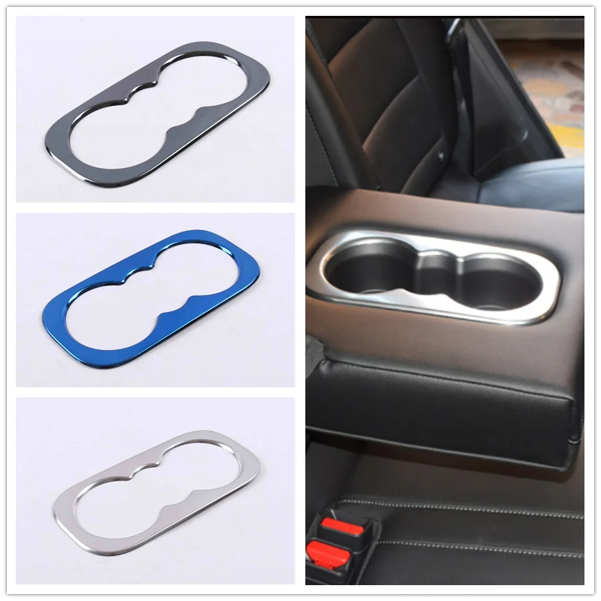 

For Renault Koleos 2017-2020 Accessories Rear Seat Water Cup Holder Decoration Panel Cover Trim