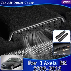 For Mazda3 Mazda 3 BK Accessories 2006-2012 Car Air Vent Covers Dustproof Protectors Under Seats Duct Outlet Car Accessories ABS