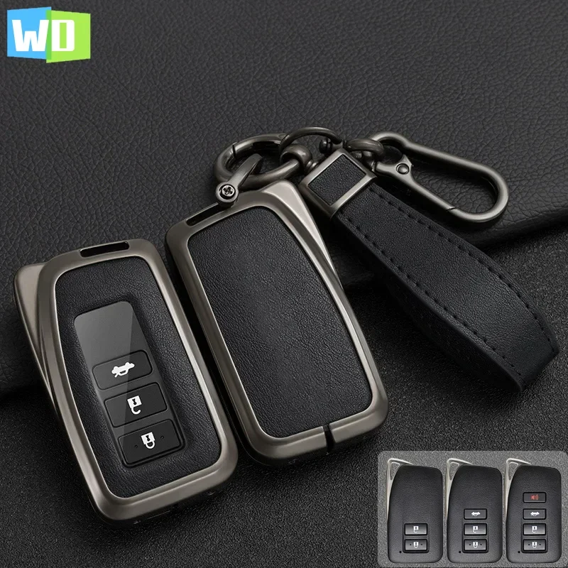 

Zinc Alloy + Leather Car Key Case Full Cover For Lexus NX GS RX IS ES GX LX RC RX350 NX300 Es300h Rx450h GS300 GX470 LX570 GX460