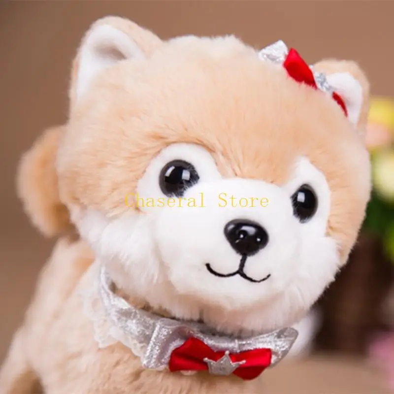 E7CE Simulated Electric Robot Dog Little Puppy Can Walk Bark Nod Wagging Tail Imulation Plush Stuffed Animal Dog