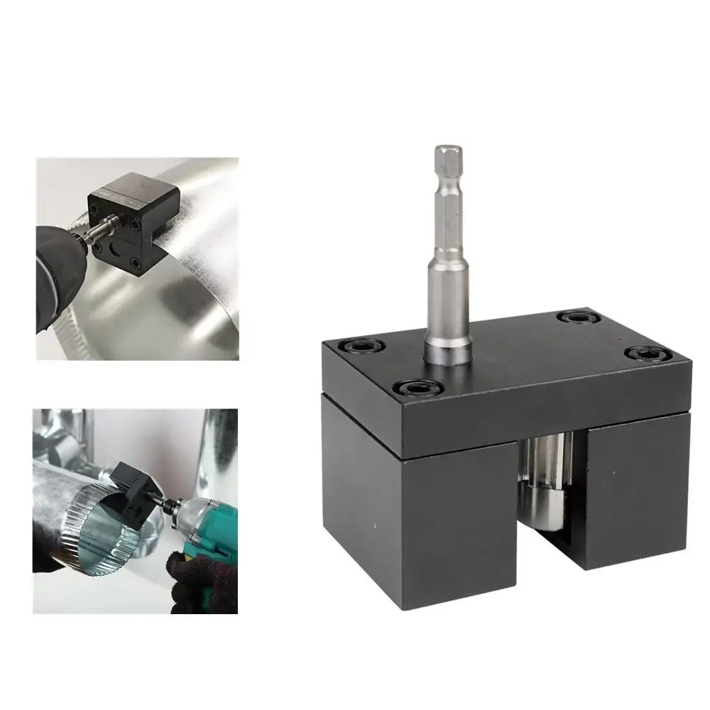 

Durable Black Impact Assisted Crimper Metal Galvanized Swaging Tool Efficiently Universal Electric Tools Round Duct