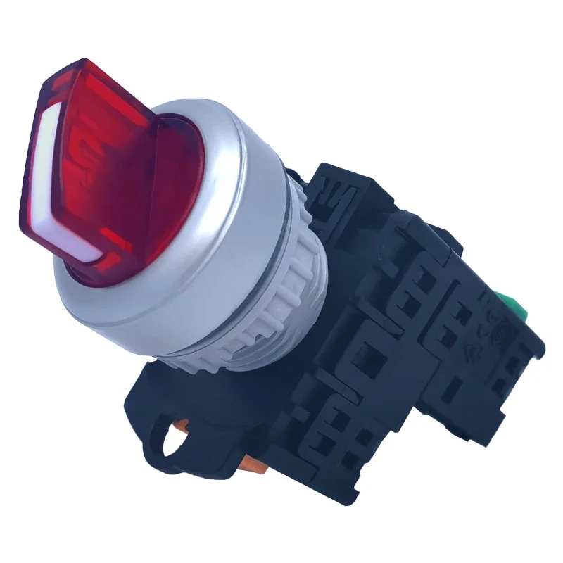 Rotary Switch 220V with Light Tend TN2IS-1A Second Gear 3 Choice Conversion Power Supply 24V Green 22mm