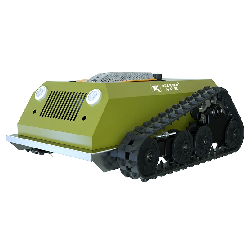 

Wireless remote control crawler lawn mower self-propelled fruit garden grass crusher wasteland and stubble trimmer