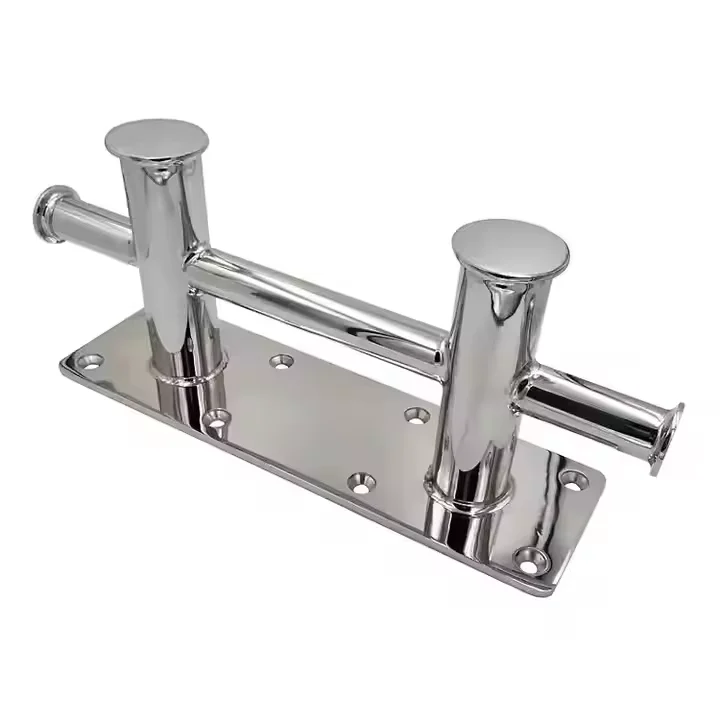 Hot Sale Can Be Customized Stainless Steel 316 Double Cross Bollard Cleat Marine Dock Hardware Accessories