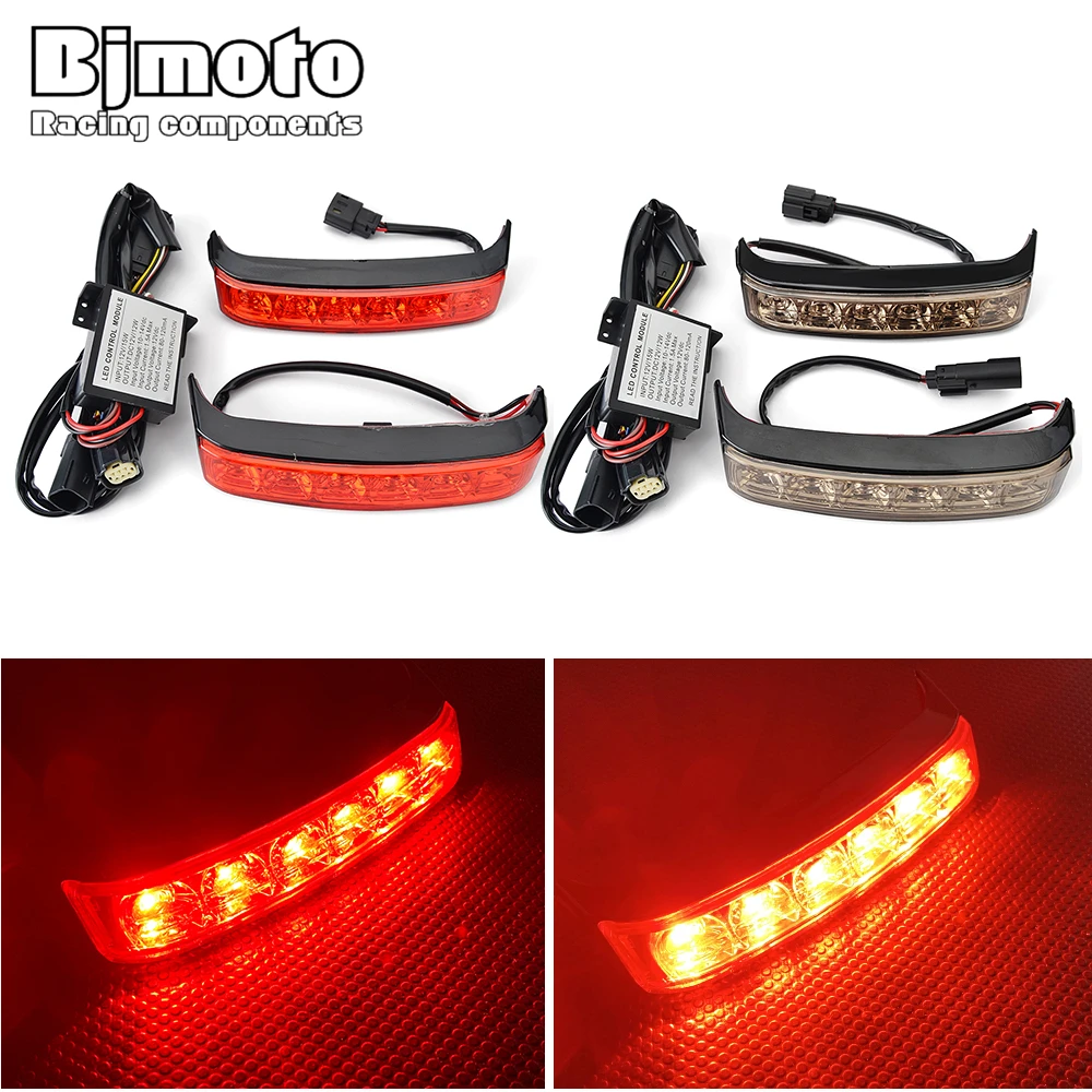 

Motorbike LED Integrated Signal Brake light Tail Indicator Light For Harley Electra Glide Ultra Classic FLHTCU Road King FLHR