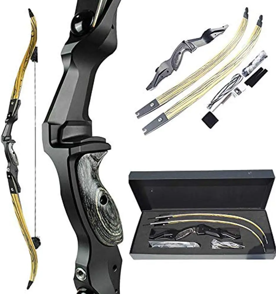 

60 Inch ILF Recurve Bow Takedown with Gordon Limbs Archery Longbow Hunting Bow Right Handed ILF Bow Riser 30-60lbs