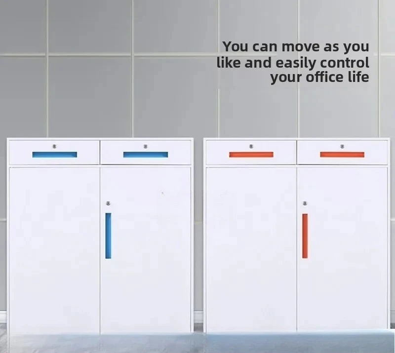 yjq office data file with lock, desk side locker, multi-bucket drawer cabinet