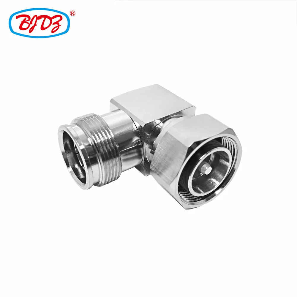 

Free shipping 2PCS 4.3-10 mini din male to mini din female connector right angle rf coaxial adapter