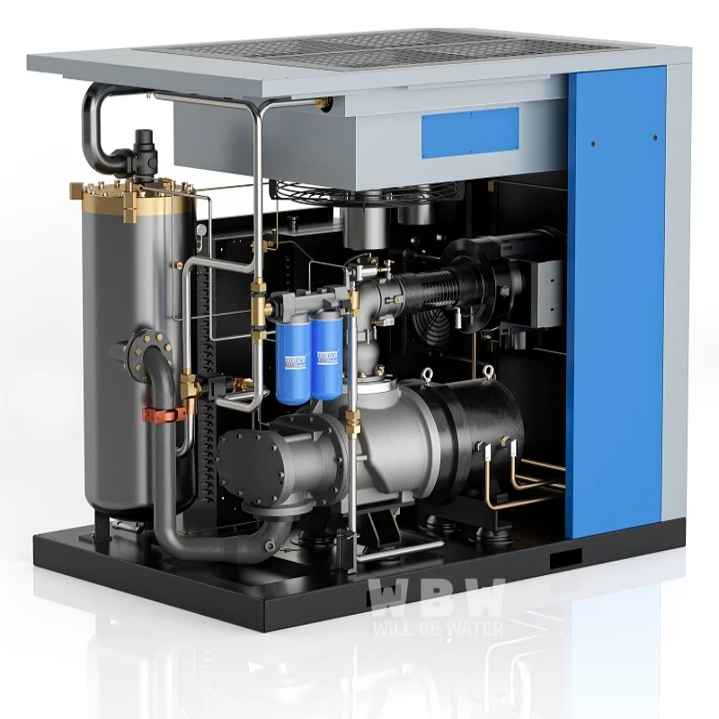 

22kw 30hp Industrial Screw air Compressor Energy Saving Variable Speed Compressor