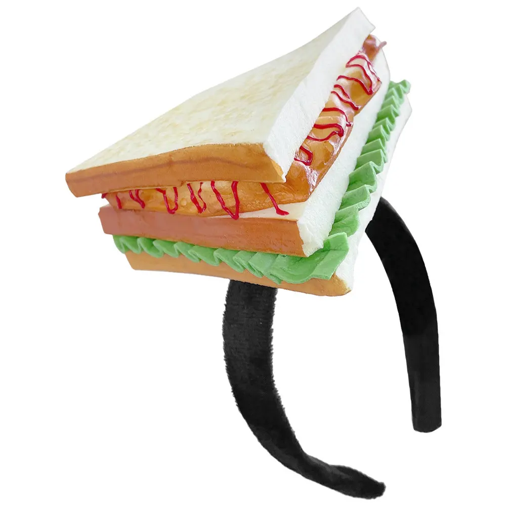 Charming Sandwich Elements Hairband Party Accessories for Any Festive Outfit Food Headband Headdress