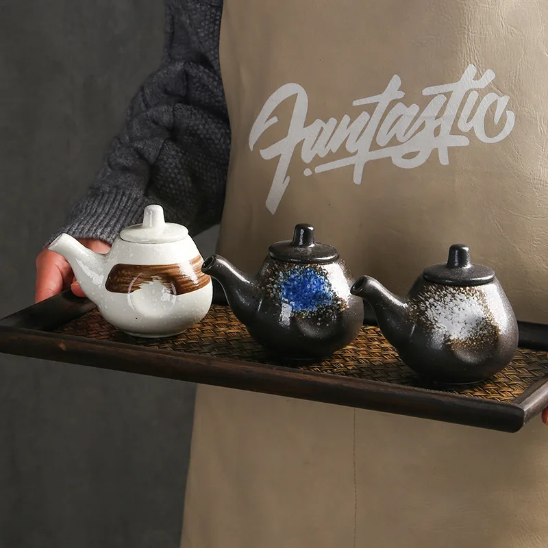 

Household Tableware, Vinegar Pot, Olive Oil Pot, Salt and Pepper Shakers, Kitchen Supplies, Vintage Ceramic Seasoning Bottle