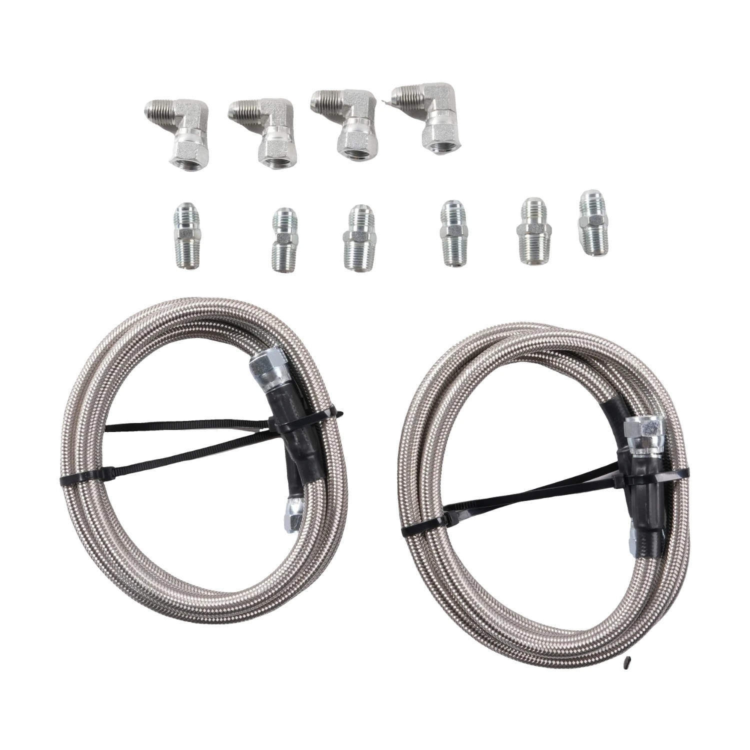 Accesorios de líneas de manguera de enfriador de transmisión trenzada SS TH350 700R4 TH400 52 "de longitud accesorios para automóviles 100% nuevo   ﻿