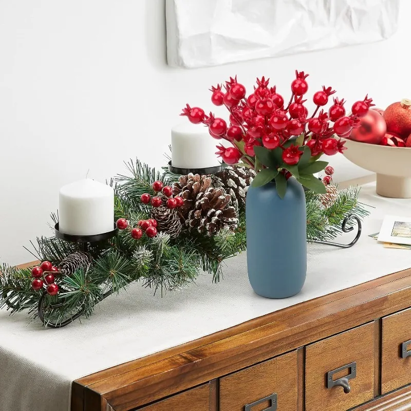 10 قطعة عيد الميلاد رغوة التوت فرع ديكور باقة اصطناعية شجرة عيد الميلاد زخرفة ديكور المنزل السنة الجديدة 2026 لتقوم بها بنفسك هدية نافيداد اكسسوارات