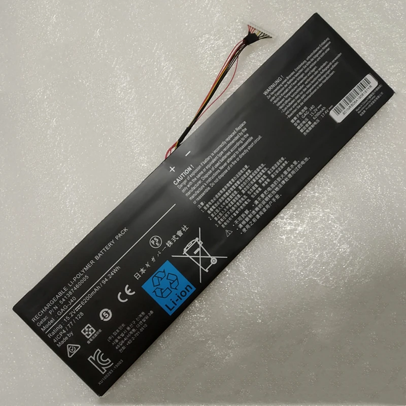 

Genuine GAG-J40 Battery For Gigabyte Aero 14 15 17 15X 15W 15S V7 K7 V8 X8 W9 Y9 WB XB XA P64WV6 P64WV7 Aorus 17X 17G X7 15G 15P