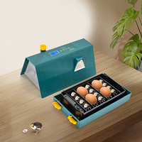 10 Eggs Automatic Incubator Smart Turning Egg Intelligent Home Incubator Adjustable Temperature + Humidity Display