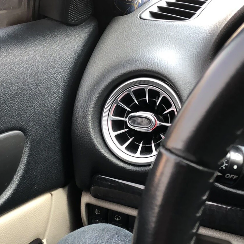 LED Front Dashboard AC Air Condition Vent Outlet Turbo Interior Trim Car Accessories For Mazda 6 M6 Panel Vent Ambient light