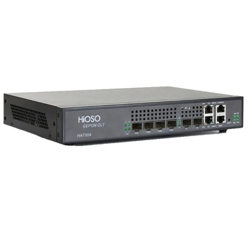 HA7304 Without PON Modules 4PON EPON OLT MINI 4port Fiber Optic Equipment Appliance Factory Price Hot OLT  Gigabit Uplink