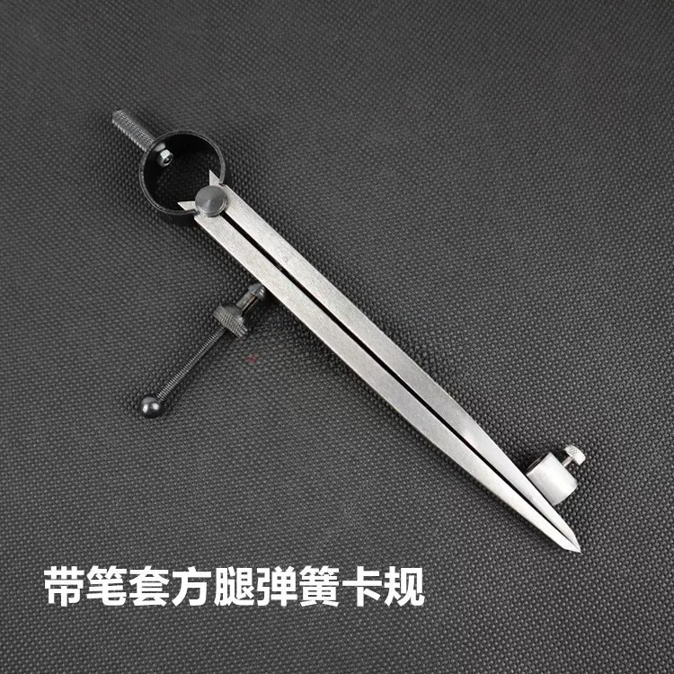 Spring scribing with pen holder, leather compass, industrial scribing tool