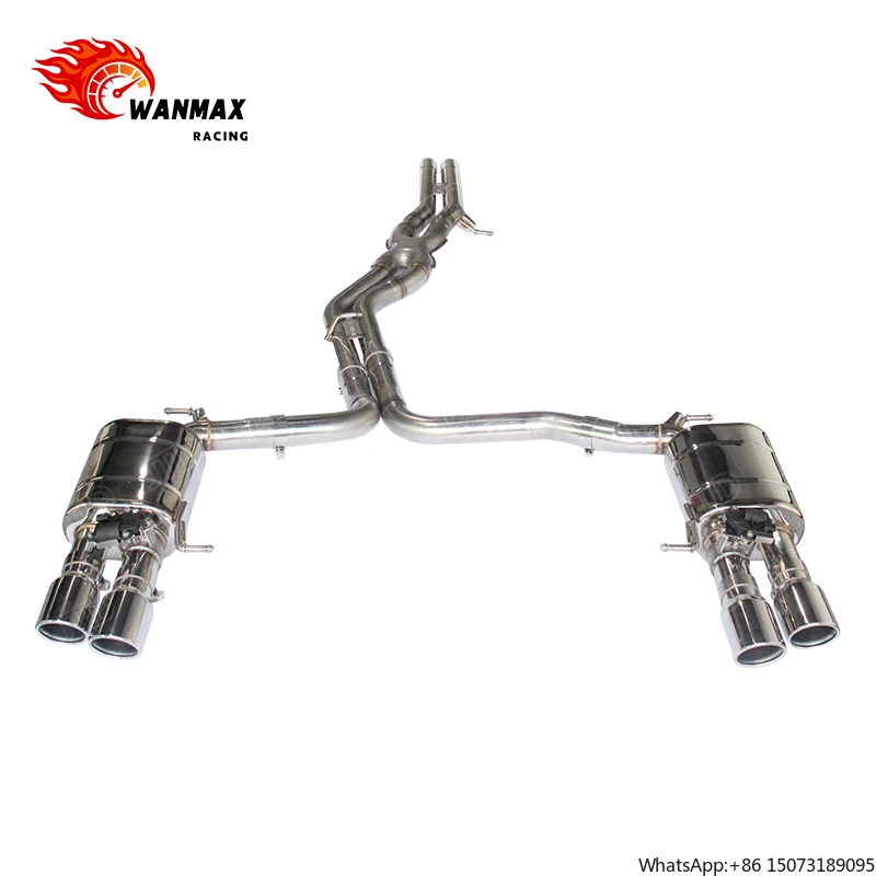 

Performance 304SS Car Exhaust System Exhaust Valved Catback for S4 B8.5 2012 Exhaust