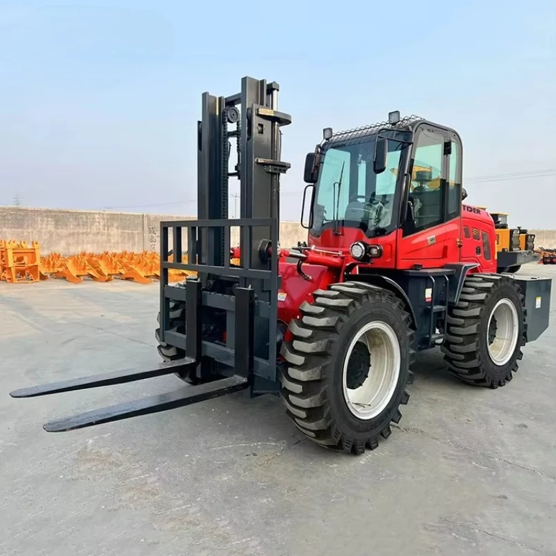 4wd 4x4 2.5 3  3.5  5 Ton Off-road Diesel All Rough Terrain Forklift Truck Off Road Carretilla Elevadora for Sale