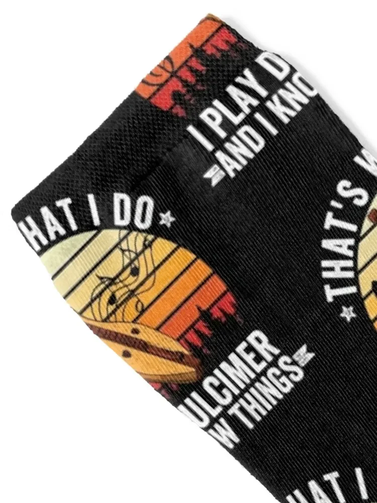 funny dulcimer instrument quote - dulcimer players Socks basketball custom sports christmas stocking cartoon Women's Socks Men's