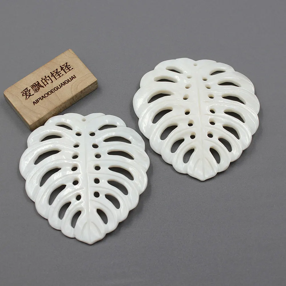 

APDGG 2 Pcs Big White Shell Beads Pendant