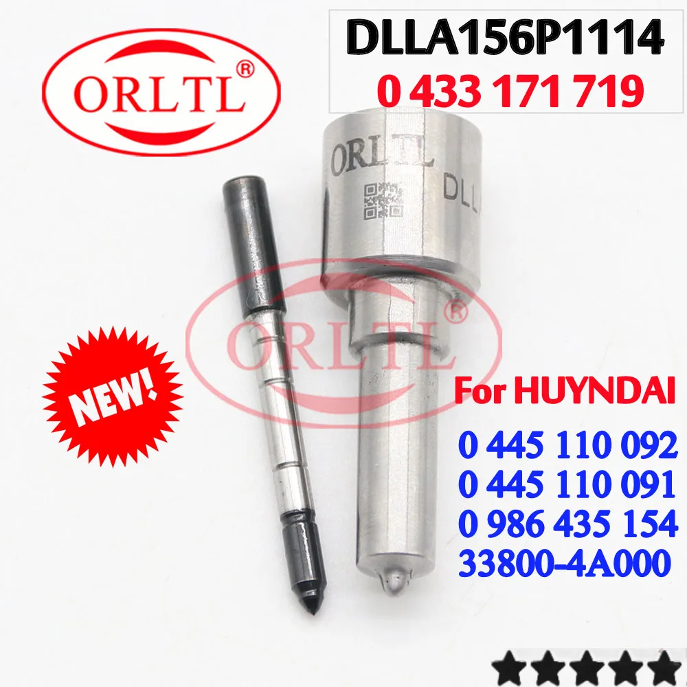 

Дизельная форсунка DLLA156P1114 0433171719 для HUYNDAI 33800-4A000 0445110092 0445110091 0 445 110 092 0 445 110 091