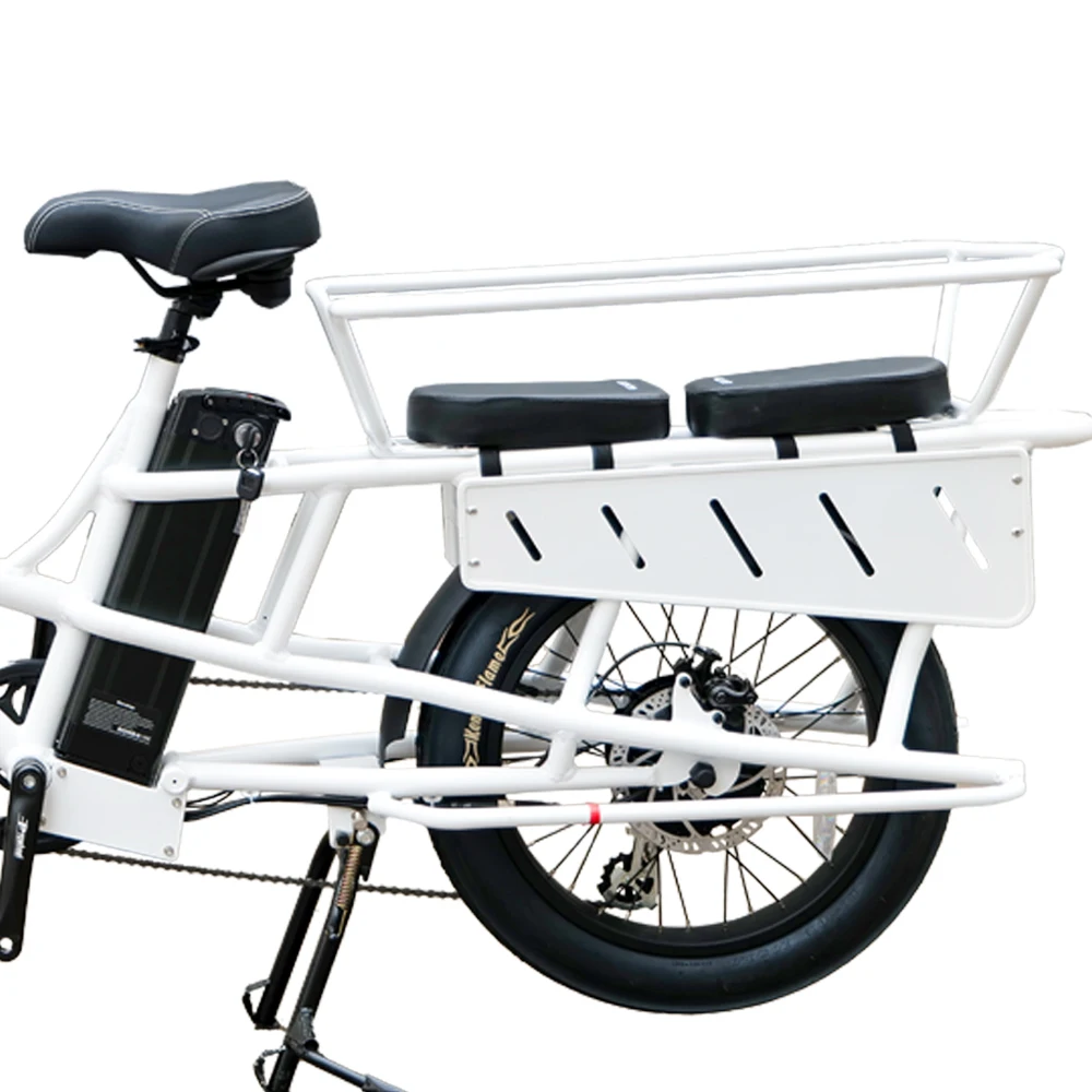 Family Ebike Cargo Torque Sensor Bike Long Tail Electric Bike Max Children Seat Motor Frame Power Battery Style Engine Gears