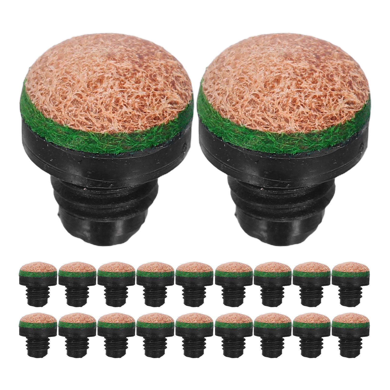 

20Pcs Screw-in Pool Cue Tips Replacement Tips for Billiard Stick Accessories Enhanced Durability Precision Performance