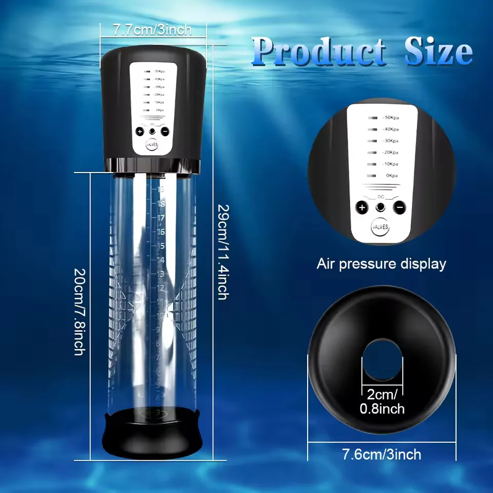 ذكر مضخة القضيب الكهربائية قوية مص شاشة الكريستال السائل فراغ توسيع تمديد التدريب الجنس لعب للبالغين 18 + ذكر الاستمناء