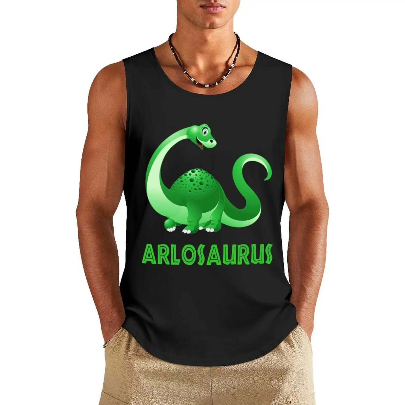 

ARLO ARLOSAURUS COOL PERSONALIZED DINOSAUR Tank Top men gym Men's clothing gym men Men's clothing brands