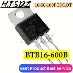 10-50-100 piezas BTB16-600B BTB16-600 BTB16 triac 16 Amp 600-220 voltios a nuevo original