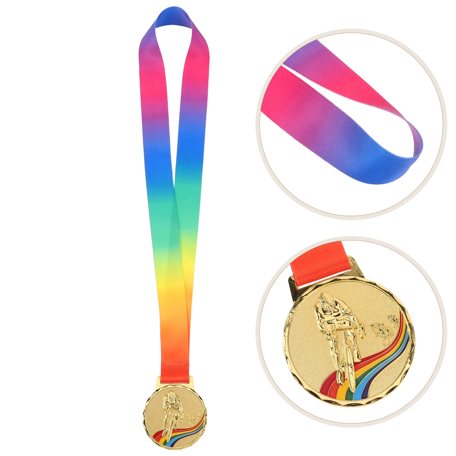 

Bicycle Race Medal Zinc Alloy Gold Cycling Award Racing Honor Medals For Sports Competition Events - Cycling Champion