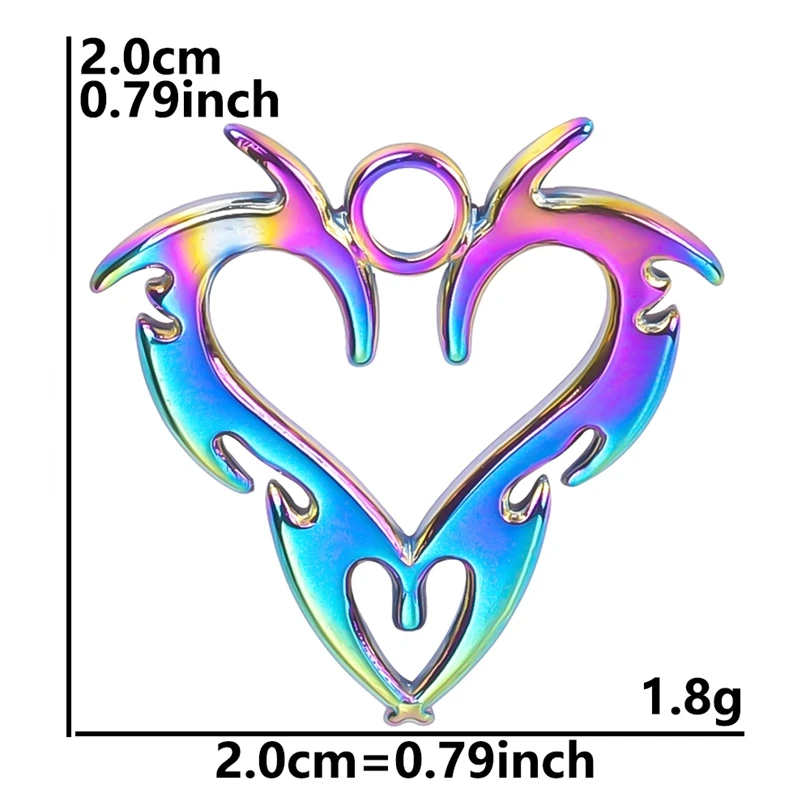 Heart Animal Dragon Charms For Jewelry Making Earring Bracelet Vintage Accessories Stainless Steel Charm DIY Viking Pendant Bulk