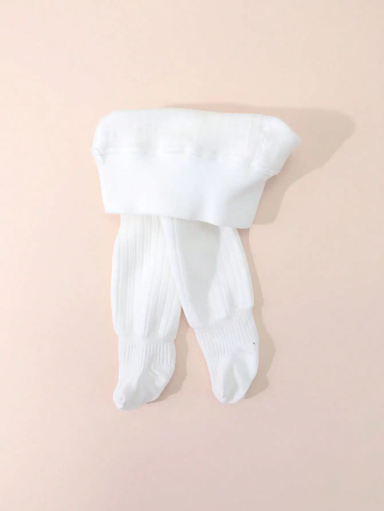 1 Stück Kinder Mädchen Fleece-Strumpfhose, dick, einfarbig, mit vertikalen Streifen, Thermounterwäsche, 0-9 Jahre, Herbst/Winter, warm, für den täglichen Gebrauch im Freien, Leggings. – Detail 9